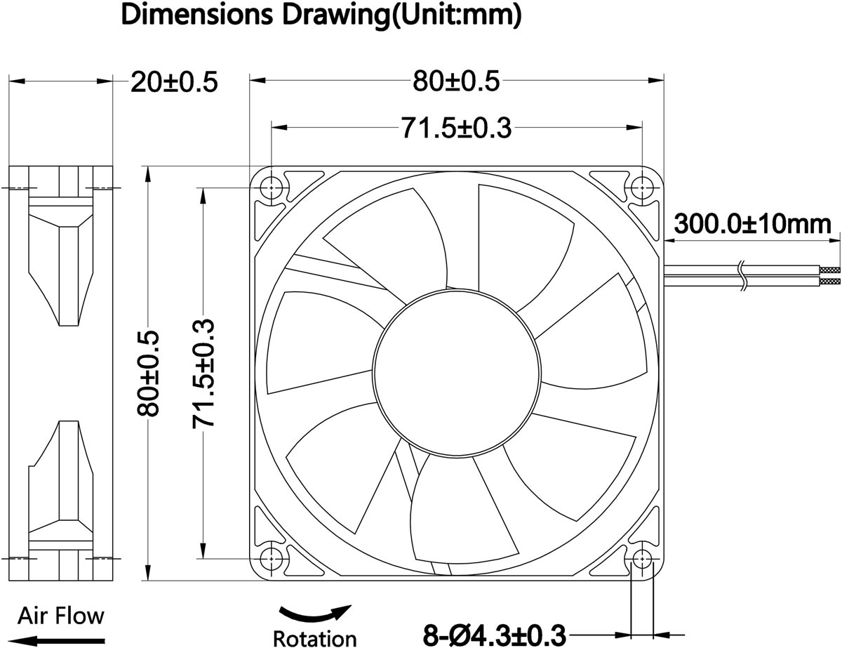 TF8020 Drawing